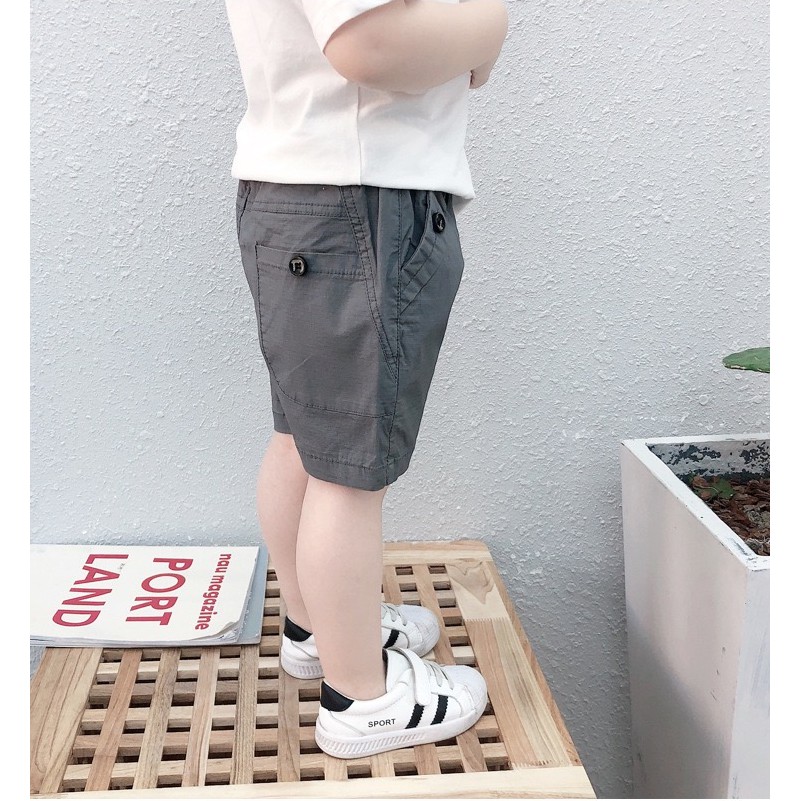 [Q144] Quần short kaki túi cúc cho bé sz 90-140