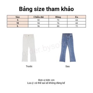 Quần jean ống loe nữ [ SE42 ]
