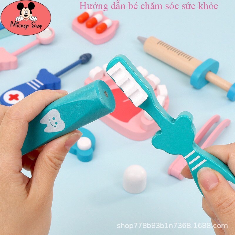 Bộ đồ chơi bác sĩ nha khoa cao cấp, cho bé yêu tập làm bác sĩ nhí