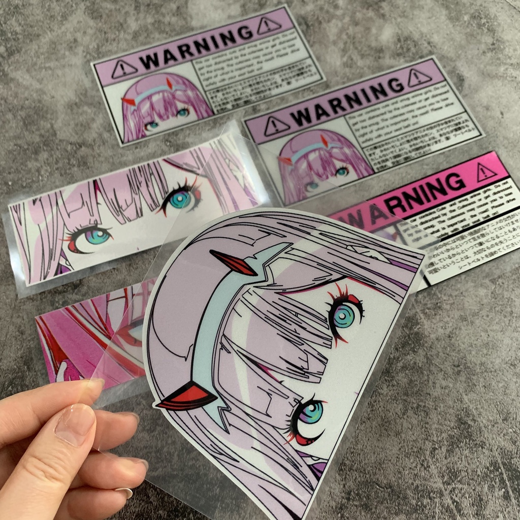 Miếng Dán Phản Quang Họa Tiết Đôi Mắt Hoạt Hình Chống Thấm Nước Trang Trí Xe Hơi