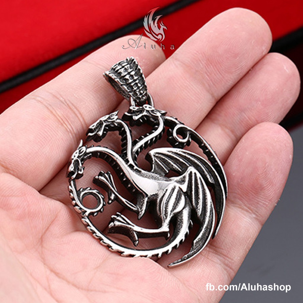 Dây chuyền Titan Gia Huy nhà Targaryen - NL082 - Aluha