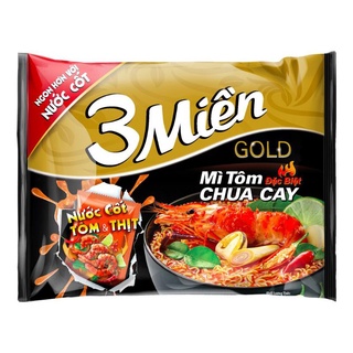 Mỳ tôm 3 miền chua cay sợi mỳ mềm dai thơm ngon