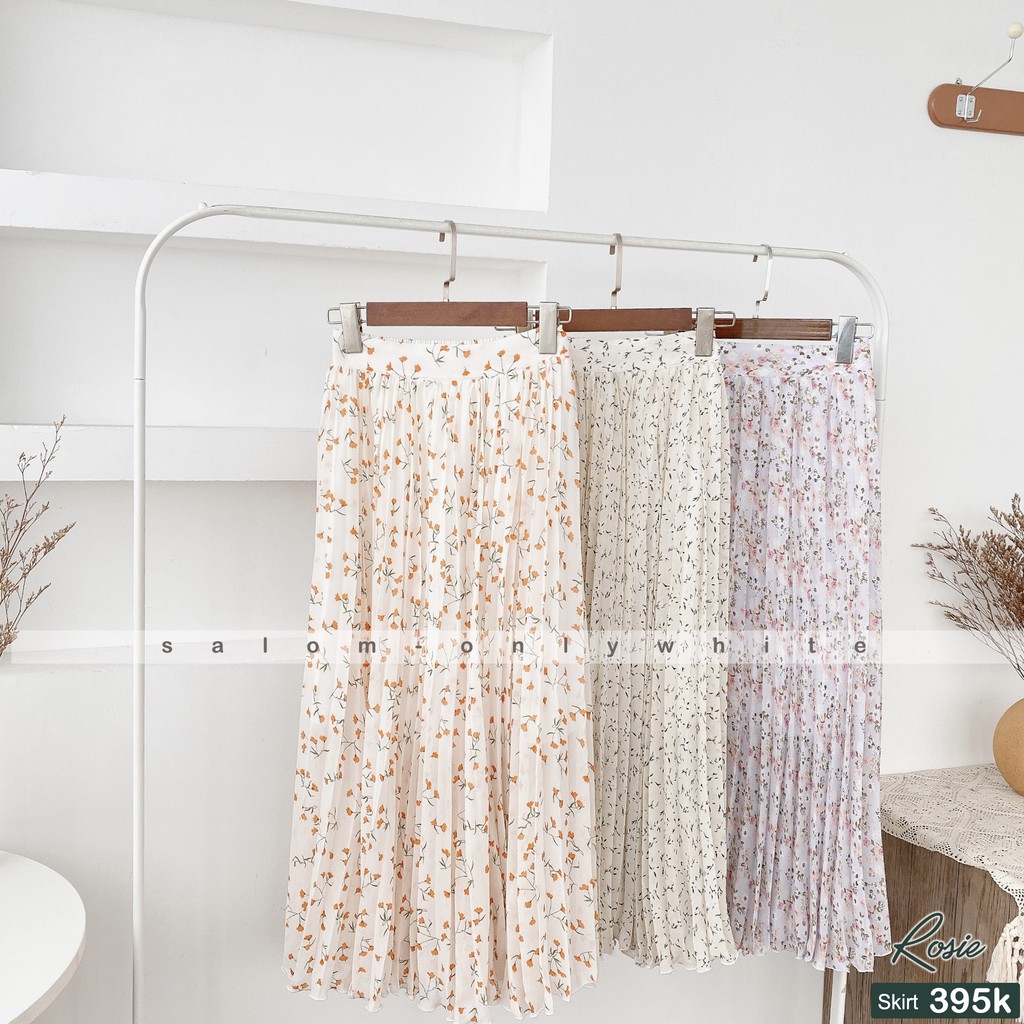 Chân váy Voan hoa dập ly_ Roise | BigBuy360 - bigbuy360.vn