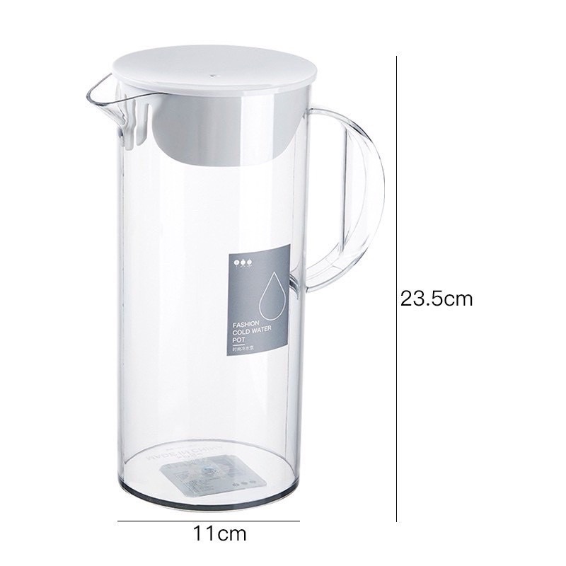 Bình Đựng Nước Nhựa Meka 1700ml Cao Cấp, Ca Nhựa PP Nhập Khẩu JKC 5295 Cam Homeware