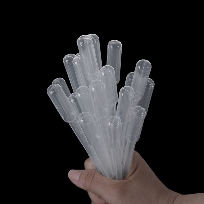 Set 100 Ống Nhỏ Giọt Bằng Nhựa Trong Suốt Dùng Một Lần 3ML