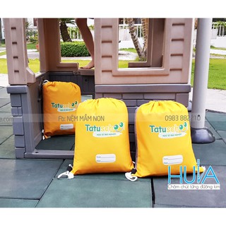 Túi đựng balo rút vải poly/dù. Hàng xuất dư có in logo Trường