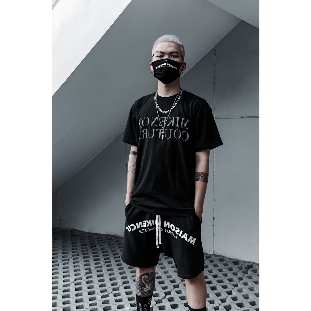 Áo thun tay lỡ COUTURE chữ ngực form rộng đẹp HARIQUEEN - Áo phông nam unisex tay hót trend cháy phố