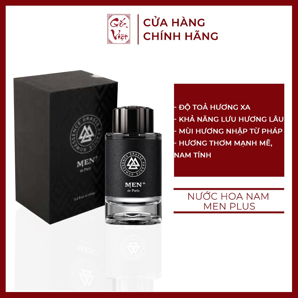 Nước hoa nam mùi hương Mạnh mẽ Bí ẩn Nam tính Men Plus Levuce Company
