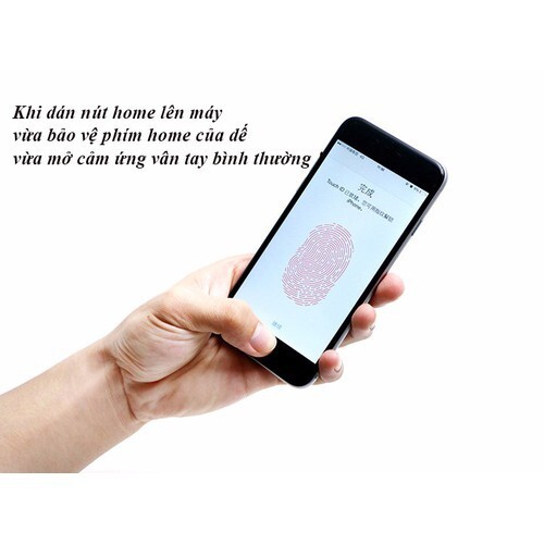Dán phím home iphon, dán nút home nhận vân tay cho dễ bấm, vân tay nhạy hơn cùng màu ốp lưng IP 5/6/7/8/8p KLH