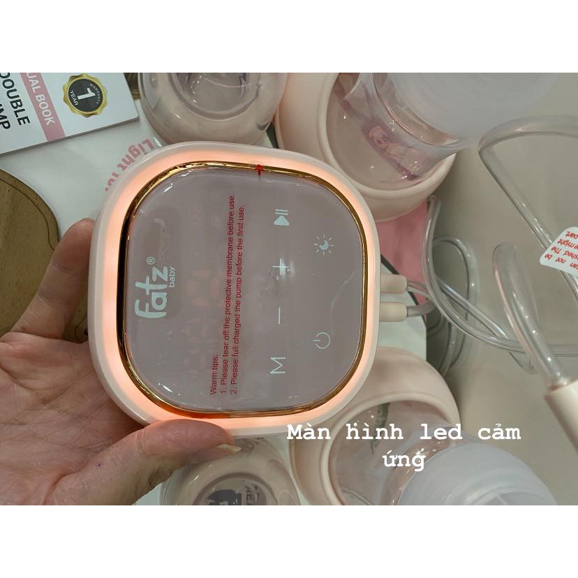 [CÓ PHỄU MÁT XA + PIN SẠC] Máy hút sữa điện đôi Fatz baby Resonance 3 - BẢO HÀNH 12 THÁNG