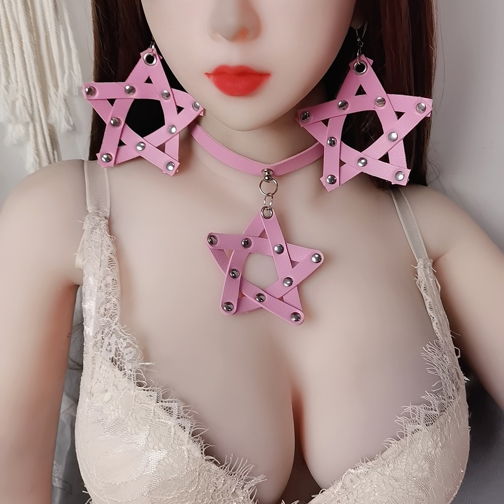 Vòng Cổ Choker Bằng Da PU Dày Dặn Có Khóa Tròn Phong Cách Gothic Tối Giản Thời Trang Cho Nữ