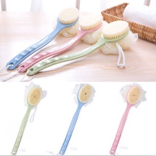 CÂY BÔNG TẮM CÓ CÁN CHÀ LƯNG 2IN1