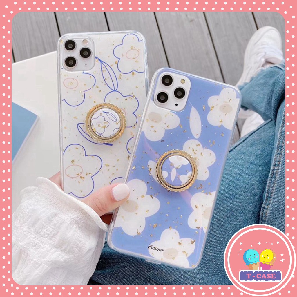 Ốp iphone - Ốp lưng Hoa trắng kèm ring 6/6s/6plus/6splus/7/8/7plus/8plus/x/xs/xsmax/11/11pro max U1-4 | BigBuy360 - bigbuy360.vn