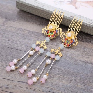 Bộ trâm cổ trang đính hạt