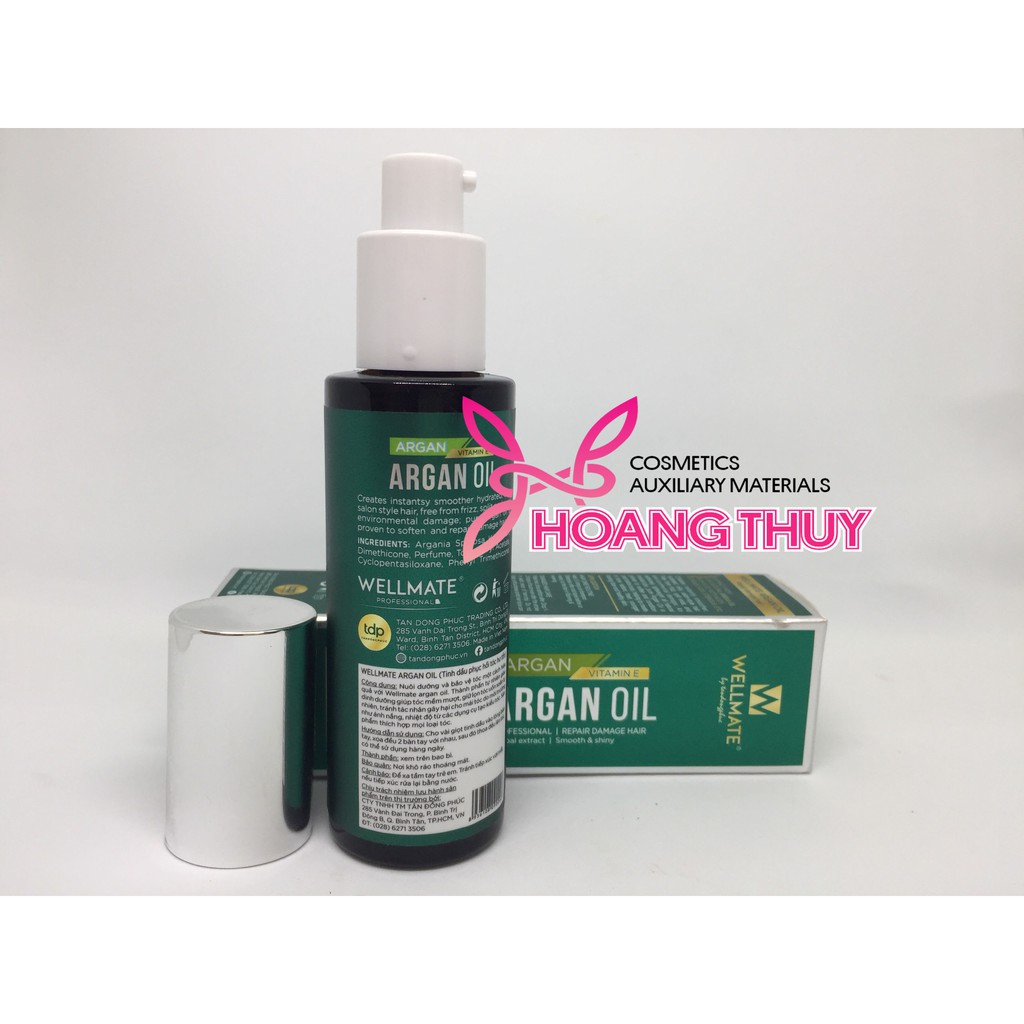 Tinh dầu phục hồi tóc hư tổn WELLMATE Argan Oil 60ml