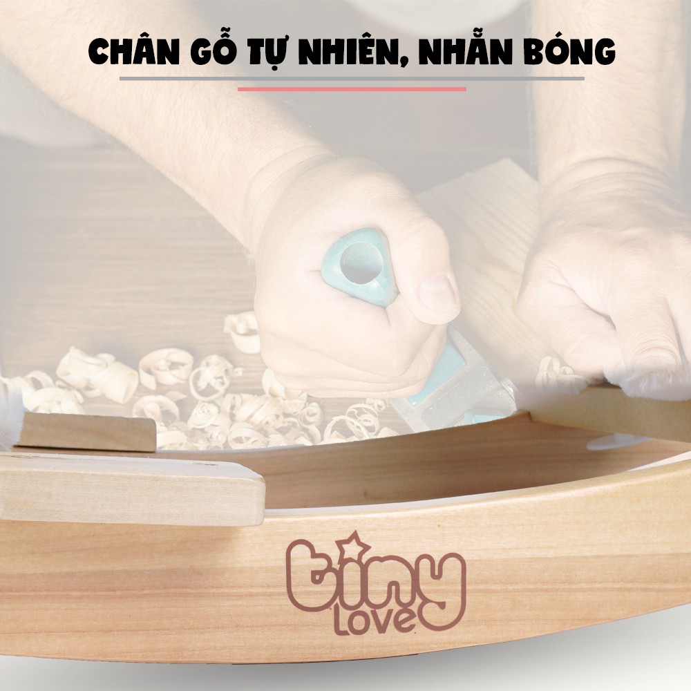 Đồ chơi cao cấp Ngựa gỗ bập bênh có tựa lưng -  có nhạc  - Tiny Love - JR291 - tiêu chuẩn Châu Âu EN71