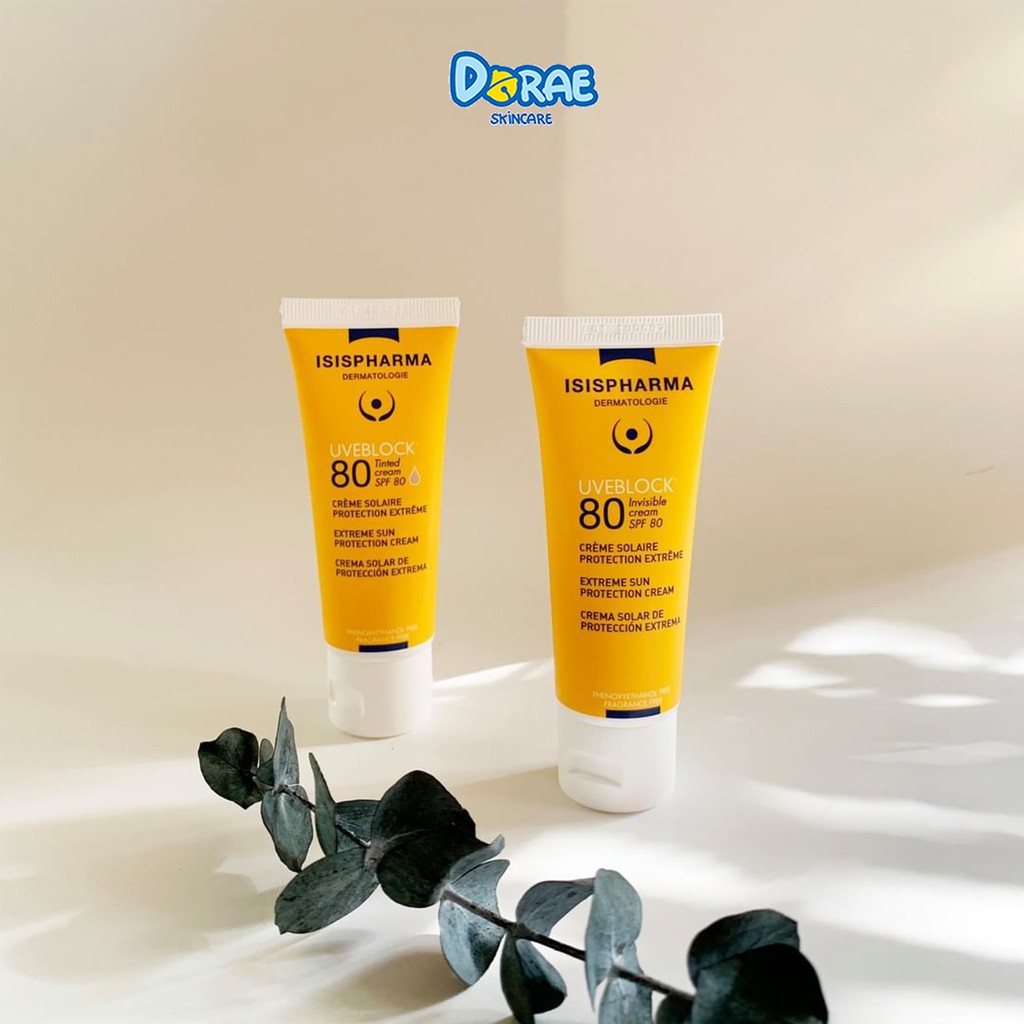 ✅ Kem chống nắng bảo vệ tối đa dành cho da thường ISIS Pharma Uveblock 80 Spf50+