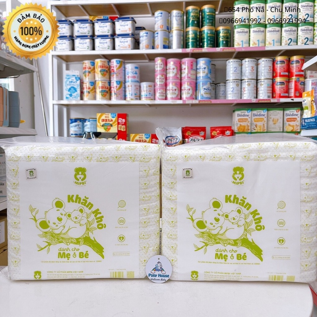 Giấy Khô/ Khăn Vải Khô Đa Năng Mipbi - Gói 600G An Toàn Cho Bé Yêu