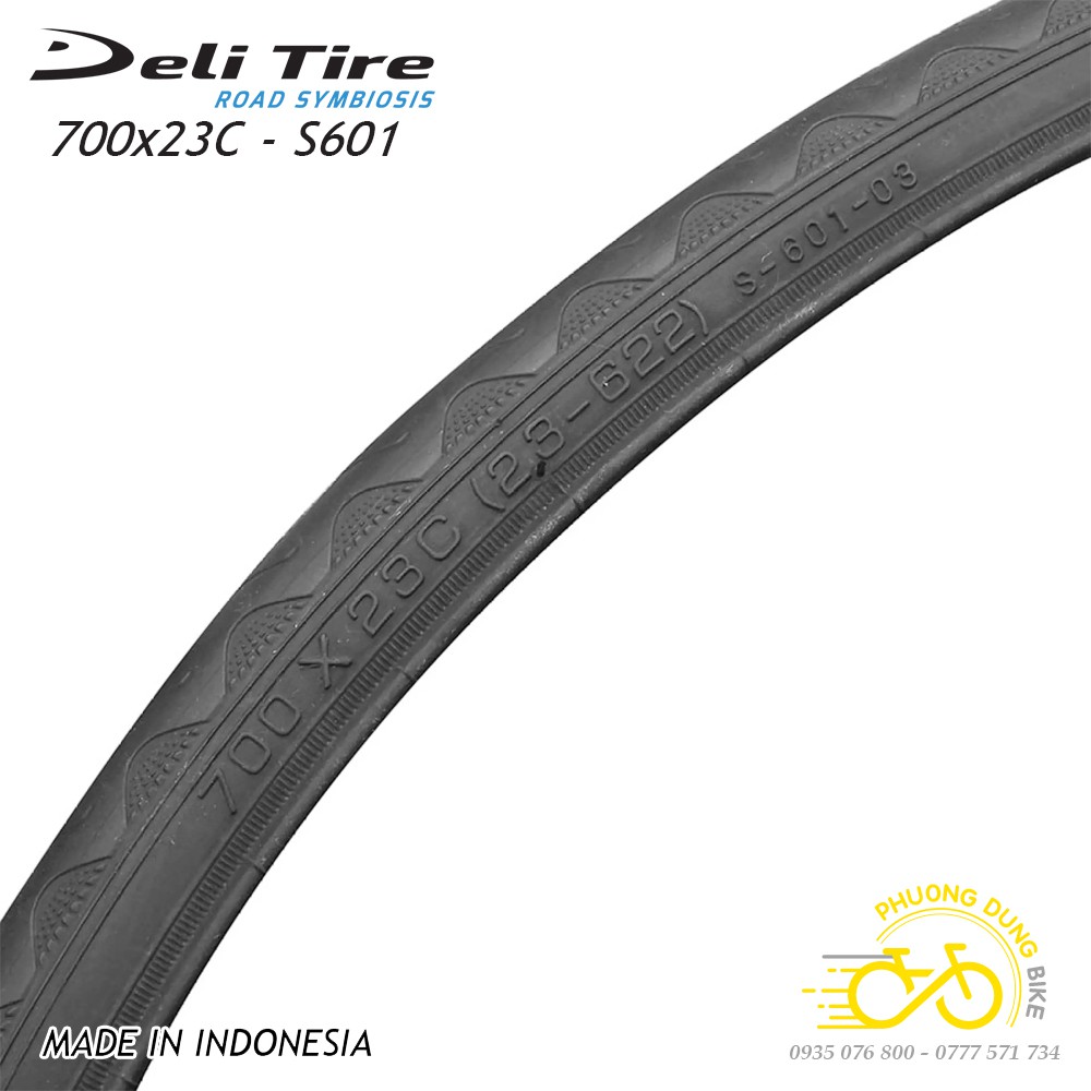 Vỏ lốp xe đạp Deli Tire S601 700x23C - Lốp màu 1 chiếc