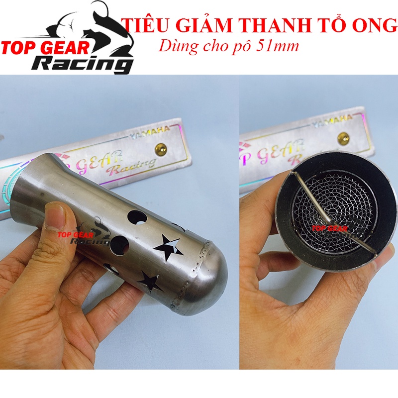 Tiêu Giảm Thanh Tổ Ong Mẫu Mới Dùng Pô 51mm