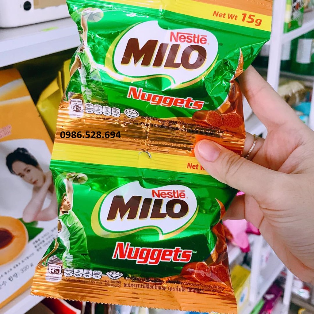 Kẹo milo nugget Thái Lan gói/25g (combo 30 gói) date mới