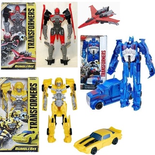 Set 3 Robot Transformer biến hình cao 30cm với 3 nhân vật: Bumble bee, Optimus và Shatter