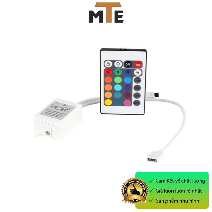 Bộ Điều Khiển 7 Màu RGB (Hồng Ngoại) -  Bộ Điều Khiển led dây dán 5050 đổi 7 màu RGB