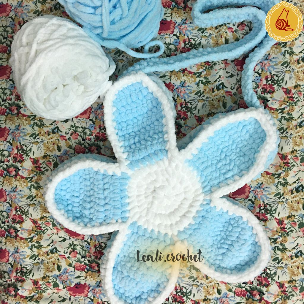 Túi len hoa Handmade, Bloom Flower Bag, Daisy len hình bông cúc - Nhận mix màu theo yêu cầu