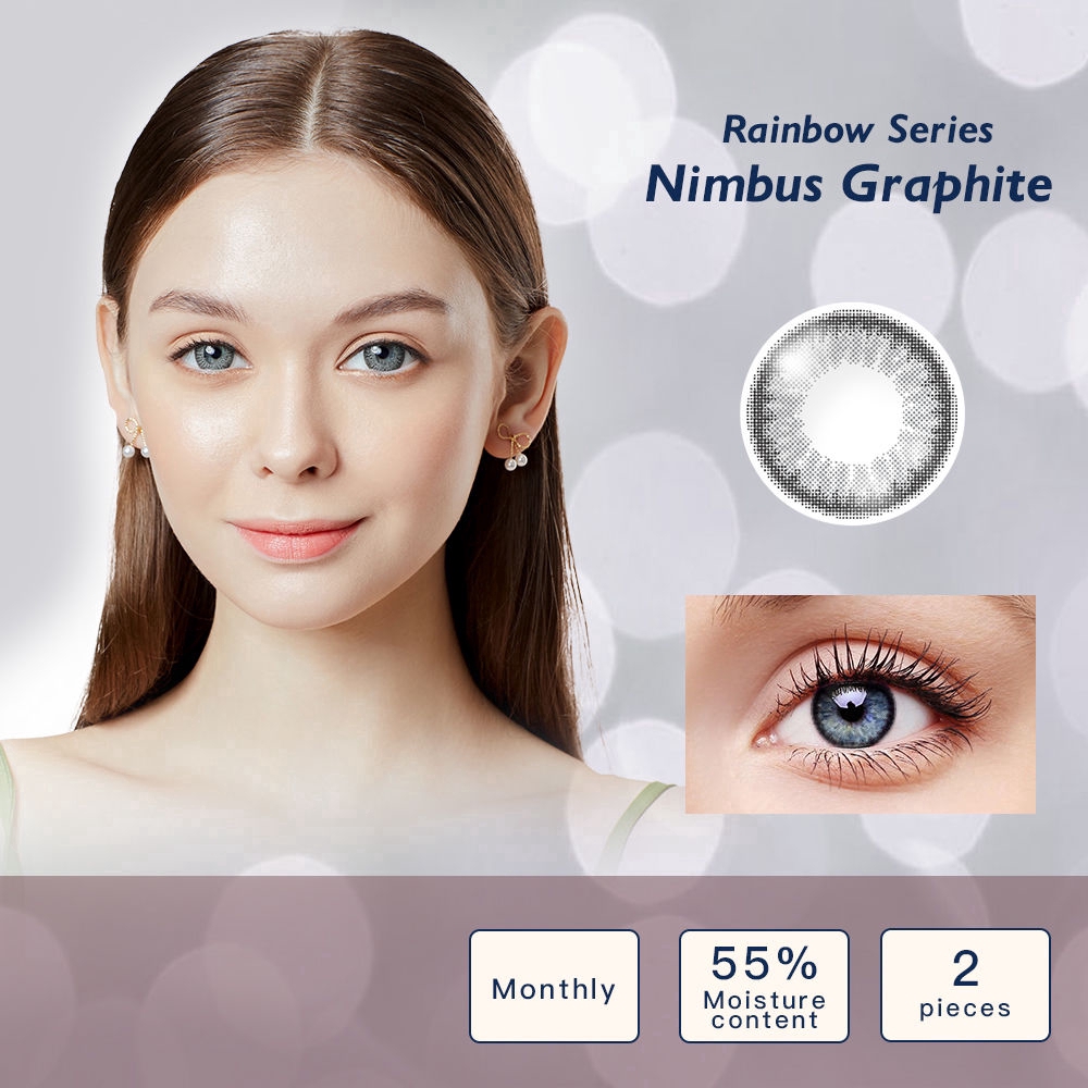 Bộ 2 cái / cặp kính áp tròng EllieCoo thuộc Rainbow Series