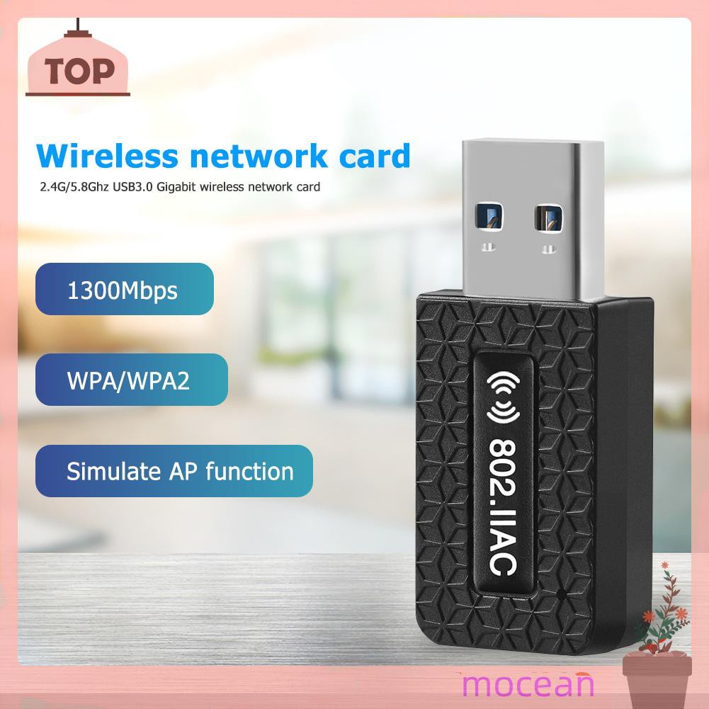 Usb 3.0 Wifi Dongle 1300m 2.4 + 5.8g Băng Tần Kép Mocean | BigBuy360 - bigbuy360.vn