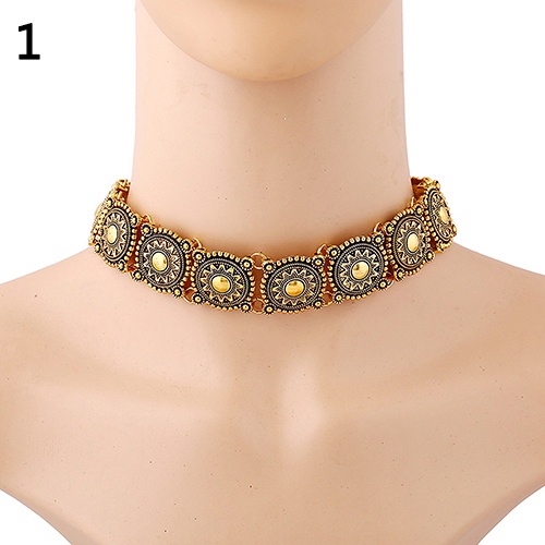 Vòng cổ Choker hợp kim chạm khắc tinh xảo