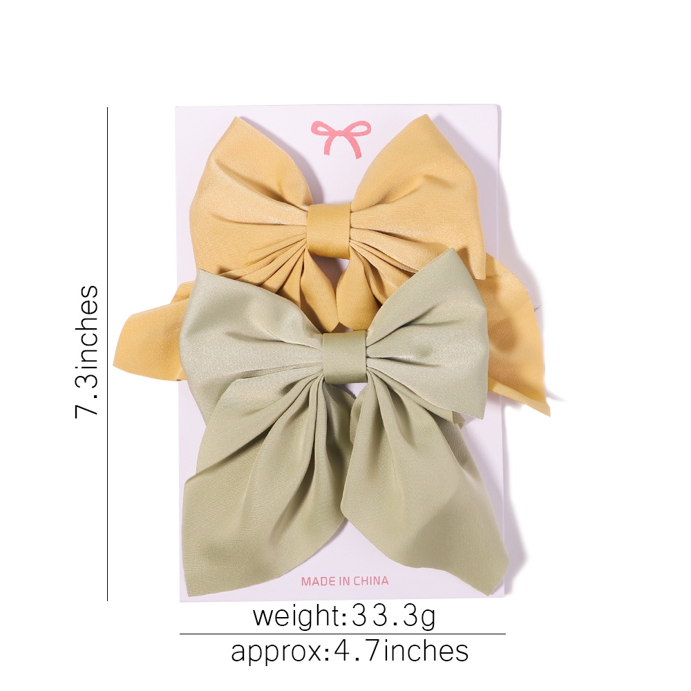 RainBow Bows Set 2 Kẹp Tóc Nơ Dễ Thương Cho Nữ 4.7inch