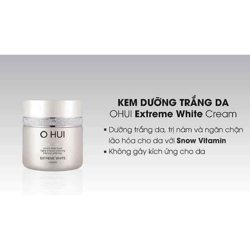 Sét OHUI Dưỡng Trắng Và mờ Thâm Extreme White MỚI 2021