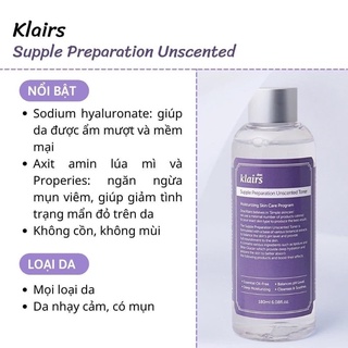 Toner Klairs Super Preparation Unscented 180ml
