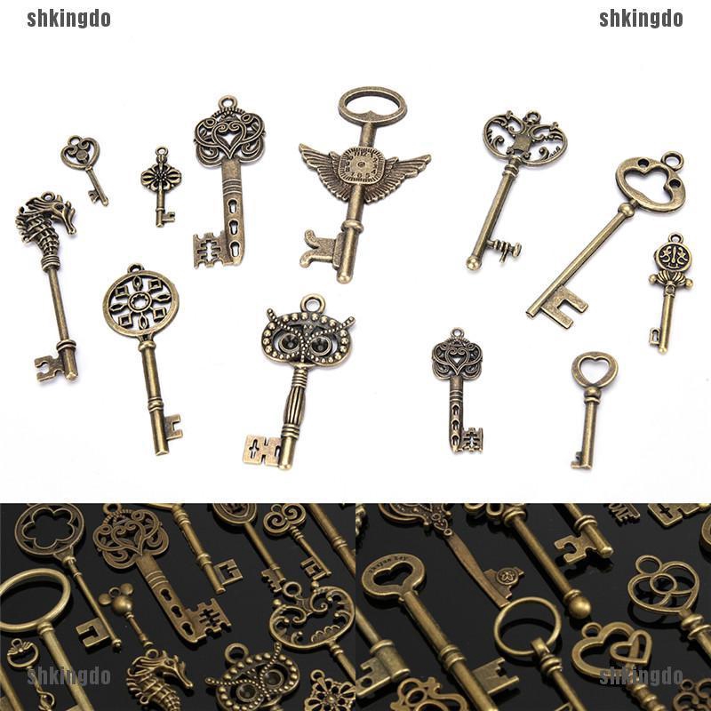 Set 69 chìa khóa đồng phong cách vintage