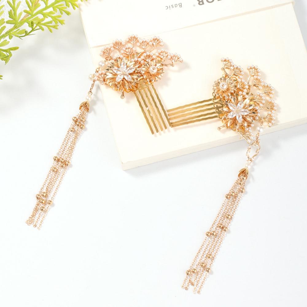 Kẹp Tóc NORMAN Cô Dâu Xiuhe|Bộ Trâm Cài Tóc Và Trâm Cài Tóc Kiểu Hán Phục Trung Hoa Dễ Thương Cho Cô Dâu