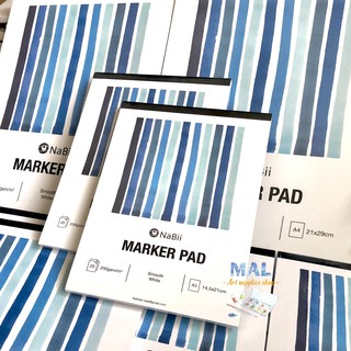 Sổ Nabii Marker Pad - 20 tờ 250gsm - Cỡ A4/A5 [Họa cụ MAL]