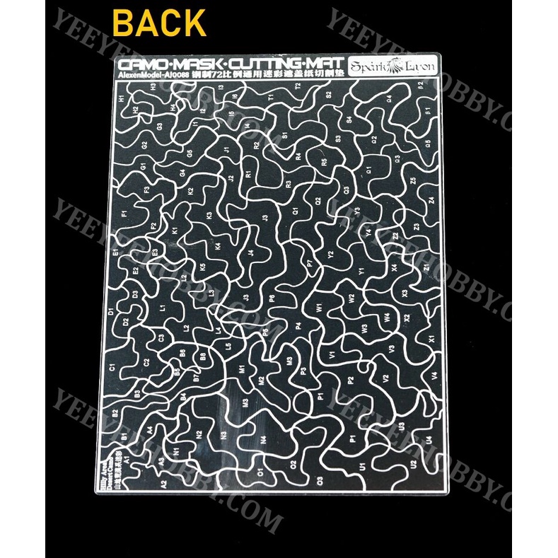 DỤNG CỤ ALEXEN - KHUÔN HỖ TRỢ CẮT MẪU CAMO CHO MÔ HÌNH AJ0088