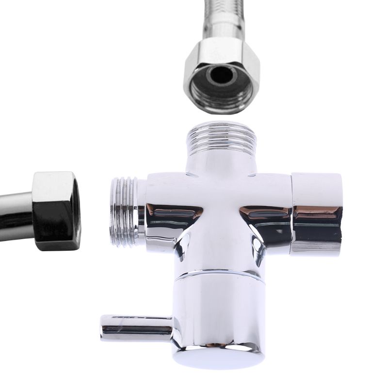 Van Chữ T G1 / 2 &quot;3 Chiều Bằng Đồng Thau Chuyên Dụng Cho Vòi Xịt Nước Bồn Cầu