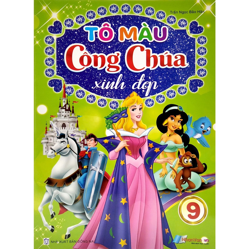 Sách Tô Màu Công Chúa Xinh Đẹp - Tập 9