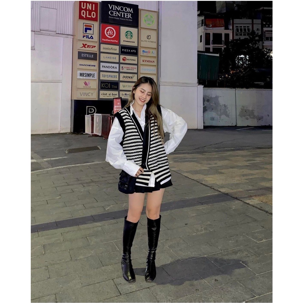 Áo len gile kẻ - Hàng Chất Lượng loại tốt nhất | BigBuy360 - bigbuy360.vn