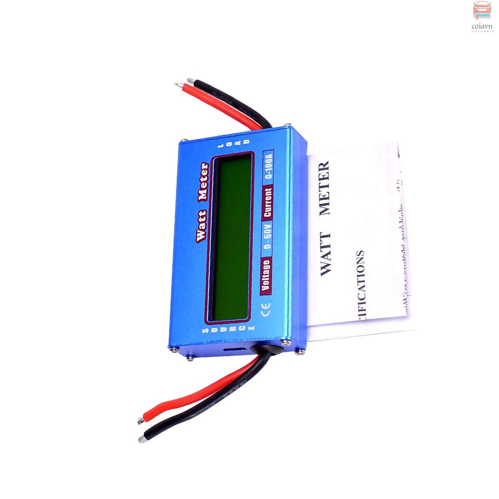 RC Watt Meter 100A Power Analyzer Digital LCD Balance Battery Voltage Checker