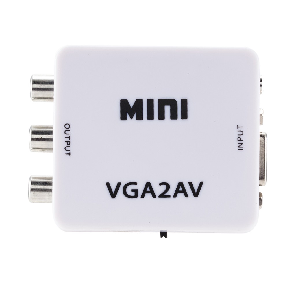 Đầu chuyển đổi Mini VGA 1080P sang RCA AV 3.5mm VGA 2AV/ CVBS+PC HDTV | BigBuy360 - bigbuy360.vn