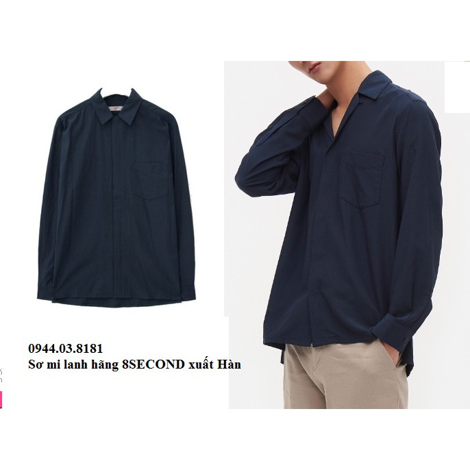Sơ mi 8SECOND lanh cho nam