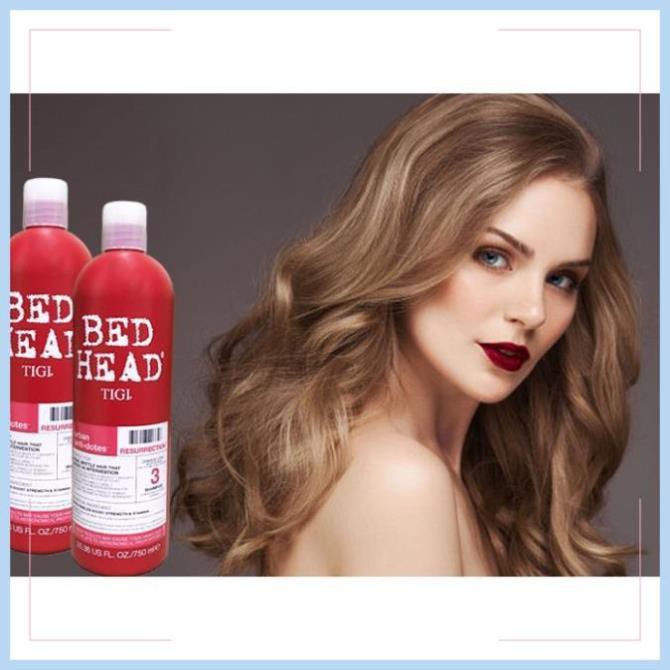 TIGI BED HEAD ĐỎ - CẶP DẦU GỘI + XẢ PHỤC HỒI HƯ TỔN - 2 CHAI 750ML Chuẩn chính hãng USA