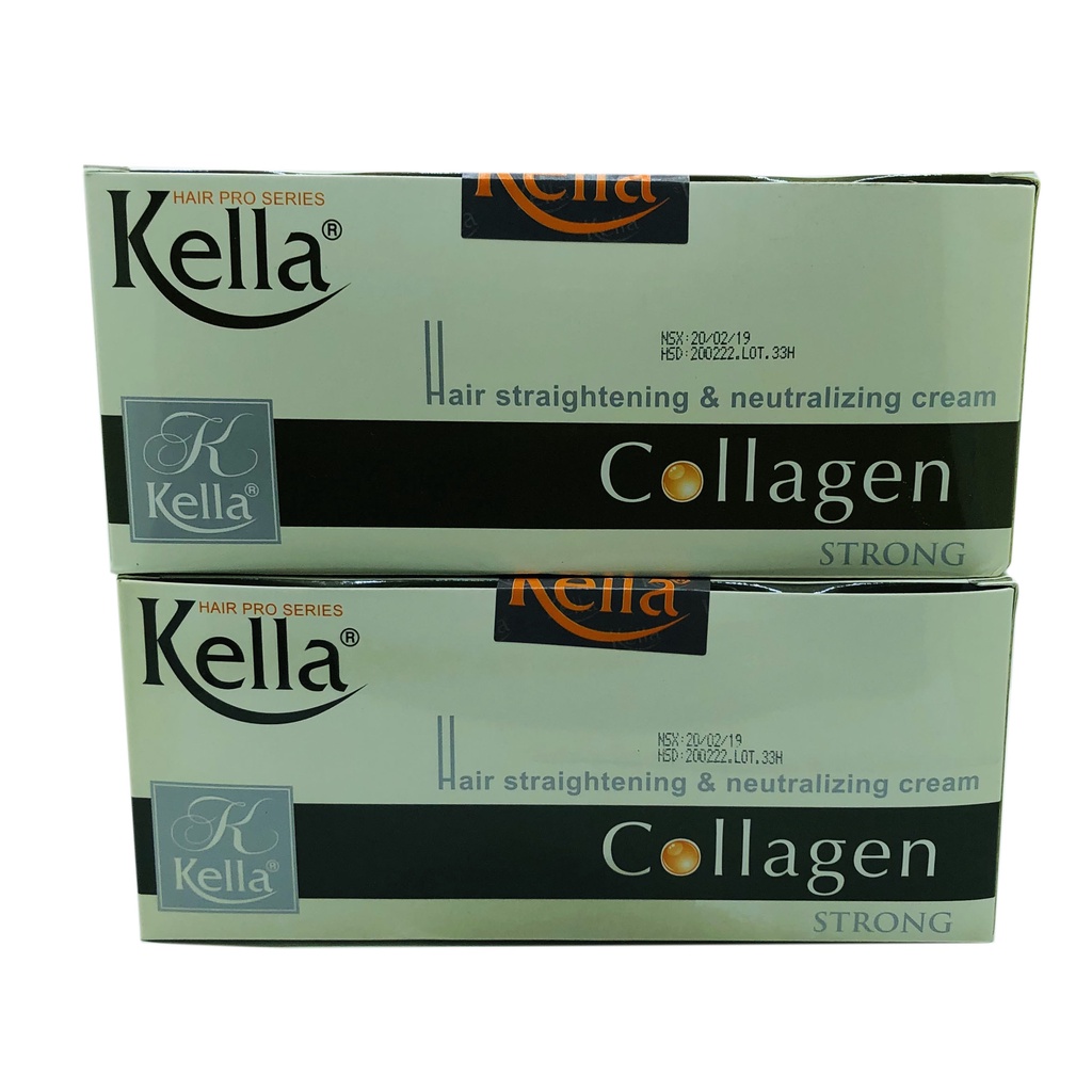 Kem Duỗi Tóc Kella Thuốc Duỗi Tóc Kella Collagen 500ml x 2