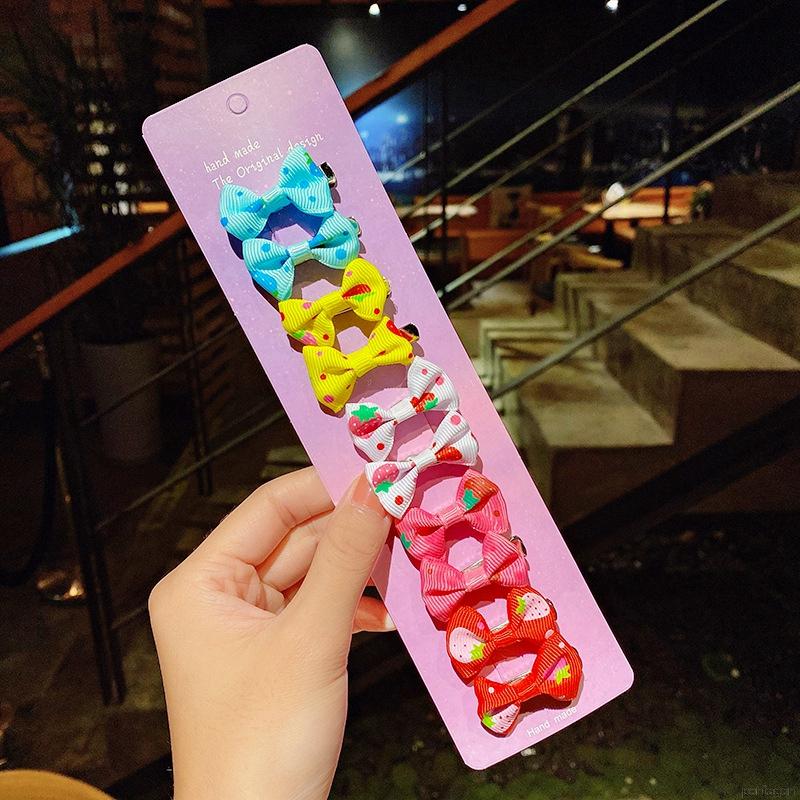 Set 10 Kẹp Tóc Kiểu Dáng Hoạt Hình Dễ Thương Cho Bé Gái