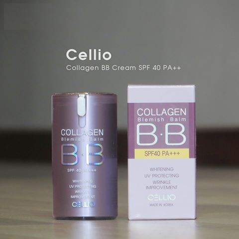 [ SPF 40 PA+++ ] - Kem Nền Cellio Collagen Blemish Balm BB 40ml Số 21