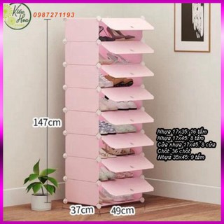 Tủ giày dép lắp ghép đa năng nhiều màu sắc lựa chọn