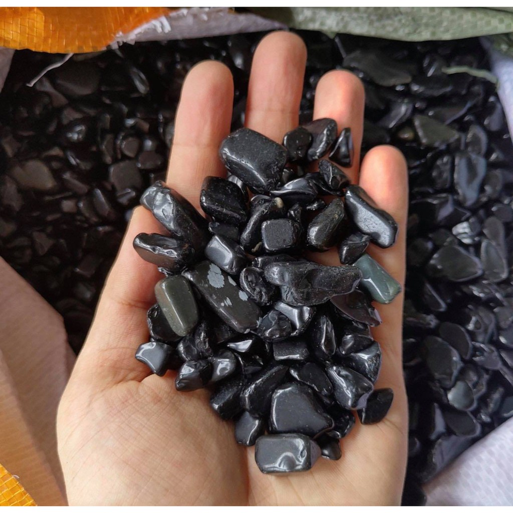 Đá vụn thach anh ngũ sắc trang trí 1kg